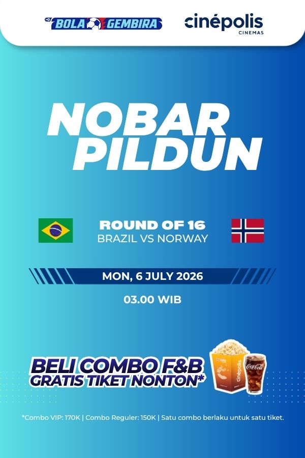 Film NOBAR PILDUN 16 BESAR: BRAZIL VS NORWAY