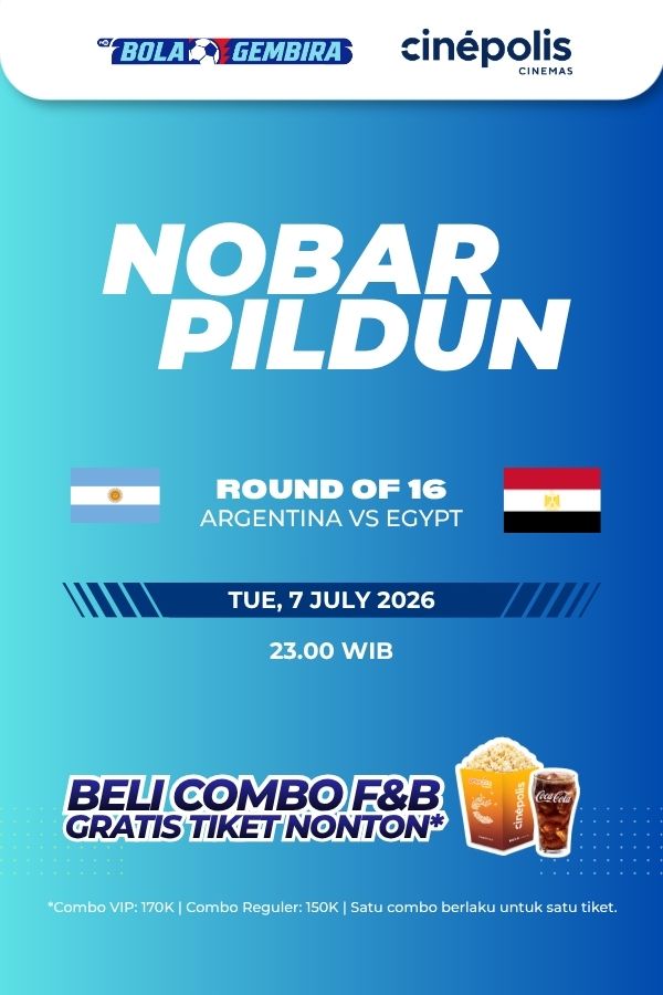 Film NOBAR PILDUN 16 BESAR: ARGENTINA VS EGYPT