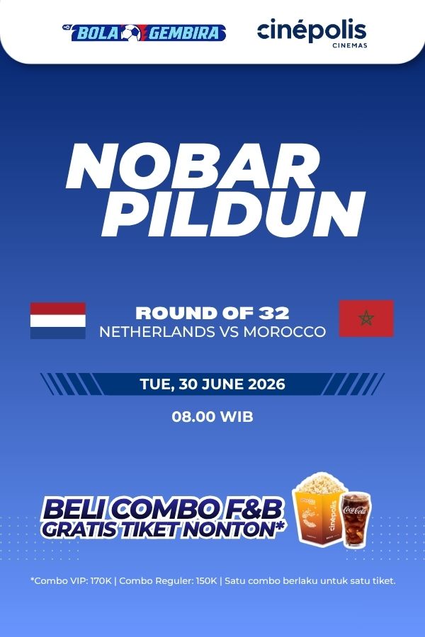 Film NOBAR PILDUN 32 BESAR: NETHERLANDS VS MOROCCO
