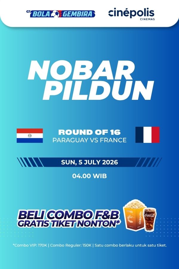 Film NOBAR PILDUN 16 BESAR: PARAGUAY VS FRANCE