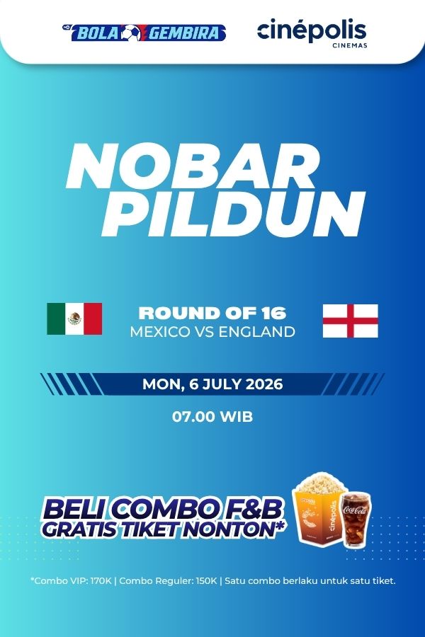 Film NOBAR PILDUN 16 BESAR: MEXICO VS ENGLAND